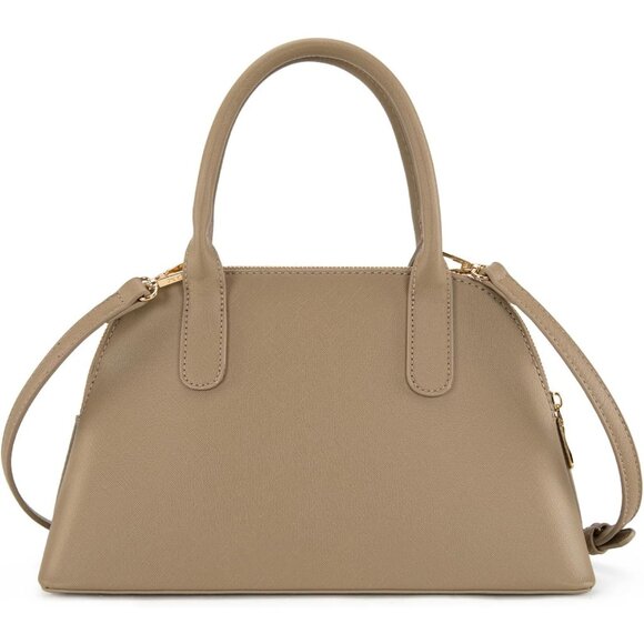 ⚡ Women's Tan Shoulder Strap Belted Top Handle Designer Crossbody Satchel Bag - Picture 4 of 7